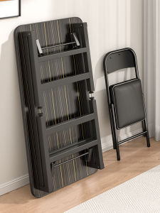 Foldable Desktop Computer Table Outdoor Portable Simple Meeting Training Table Home Use Table Easy to Set up Business Stall