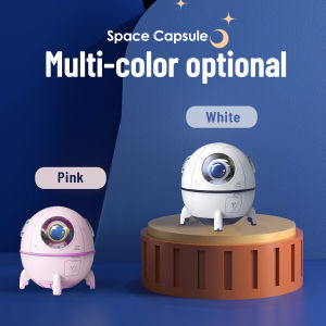 Portable Air Humidifier Cute Space Man Humidifier 220ml Mini USB Aroma Essential Oil Diffuser Ultrasonic Mist With 7 Colors LED Light For Office Home Car Purifier Fogger Sprayer