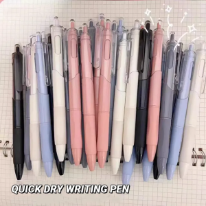 1PCS Gel Pen 0.5mm ST Tip Office Supplies Black Ink Stationery for Students Signing Pen Retractable Pen