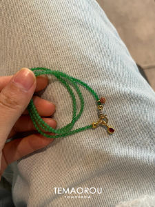 New Chinese Style Green Agate Beaded Necklace Womens Spring Summer  out Lockbone Chain Pendant Drop Shape Fashion Jewelry