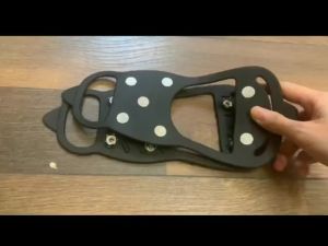 Anti-Slip Snow Ice Cleats: 10 Steel Studs Spike Cleats Shoes Ice Snow Grips Crampons For Rain Or Snow
