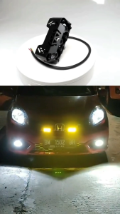 (COD) LAMPU TEMBAK LASER/LAMPU TEMBAK MINI SQL 3 Mata/TANPA KIPAS/SUPER BRIGHT HI LO 35 WATT LAMPU TEMBAK MOTOR MOBIL/FOGLAMP SQL 3 MATA/Super Terang Full Aluminium Putih Kuning/Full Alumunium Premium