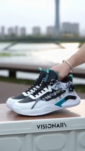 Fashion Basketball Shoes for Men Thick Bottom Casual Sports Shoes Summer Mesh Breathable Running Sneakers