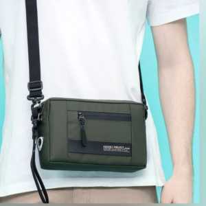 Tas Selempang Pria Waterproof Model Oval Terbaru Bagvolt Slinbag Anti Air