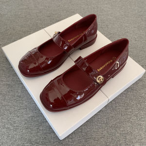 British Style round Toe Mary Jane Shoes Comfortable Soft Leather Womens Single Shoes Fall 2025 New Black Leather Fashionable