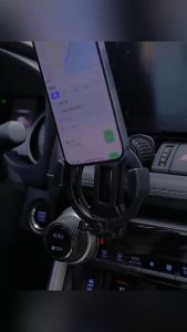 Car Air Vent Phone Holder Air Outlet Phone Bracket Gravity Phone Stand Air Vent Navigation Stand Cell Smartphone Support 2 in 1 with Drink Holder