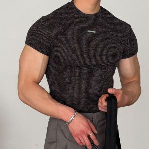 SUOSHE | Extra Large Men T-Shirt for Fitness and Sports with Elastic