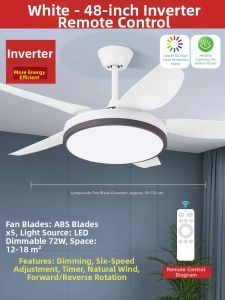 CHIGO | Large Capacity Large Size Ceiling Fan Light