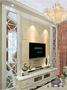 Modern Minimalist Acrylic Mirror 3D TV Background Wall Stickers for Living Dining Room Entrance Ceiling Decoration Waterproof Wall Mural