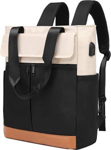 กระเป๋านักเรียน กระเป๋าแล็ปท็อปสะพายหลัง 15.6 นิ้ว สำหรับผู้หญิง กระเป๋าเดินทาง แคชวล ผู้ที่ประทุน