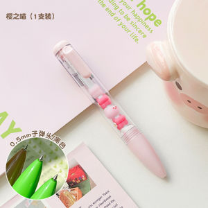Skewers Le Pen Cute Press Gel Pen Internet Celebrity Cat DIY Good-looking Black with Cherry Pattern Ball Pen Bear Brush Questions