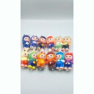 TAIYO Squishy Slow Labubu Stand LED Karakter Squisi Pencet Dekompresi Pinch Squeeze Mainan Anak