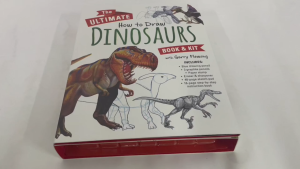 How to Draw Dinosaurs Book & Kit Gift Box For Kids With Stationery Sketch Pad & Guide