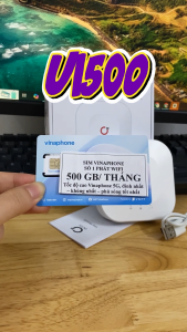 SIM 4G Vinaphone U1500 Data Tốc Độ Cao 500GB/Tháng Tốc Độ 4G Dùng Linh Hoạt Không Cần Nạp | FREESHIP - CHƯA KÍCH HOẠT