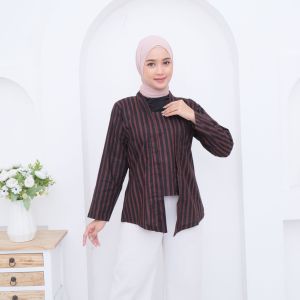 Baju kutubaru lurik kebaya bahan katun bukan tenun baju adat jawa premium