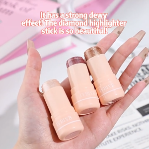 Highlighter Stick - Shimmering Gel Texture - Multi-Purpose For Face And Body Makeup
