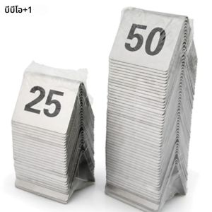 25 ชิ้น-50 ชิ้นสแตนเลสเต็นท์ตารางการ์ดร้านอาหาร Cafe Bar ที่นั่งตารางงานแต่งงานวันเกิด party Supplies