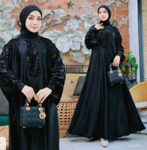 ABAYA Najla MOTIF ELEGAN CHIC TERBARU 2025