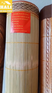 xả kho Chiếu trúc Tây Bắc chiếu trúc tăm chiếu trúc mành lụa viền rộng loại 1 chiếu trúc cá nhân họa tiết in hoa vân gỗ