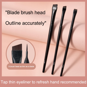 VEDO 💕COD Blade Oblique Head Ramping Bulu Kuas Alis Eyeliner Kuas Rias Portabel Alat Kecantikan