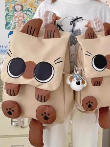 OUDENGPAI | Túi xách nữ dung tích lớn dễ thương Túi đeo vai đôi chống thấm nước phong cách thường ngày Túi học sinh cấp trung