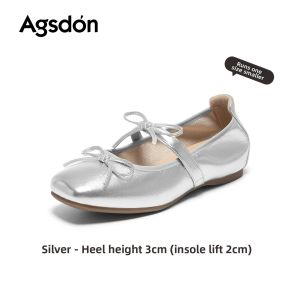 Agsdon | Heel Increasing Mary Jane Shoes for Summer Wear