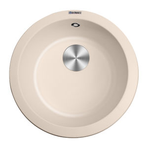 yedeeo | Kitchen Quartz Sink Round Undermount Basin Compact 7046