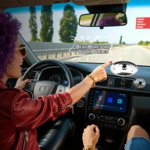 Car Crash Cymbal Air Vent Mini Drum Car Hand-shooting Cymbals Car Drum Cymbal Air Vent Musical Instrument For Car Interior