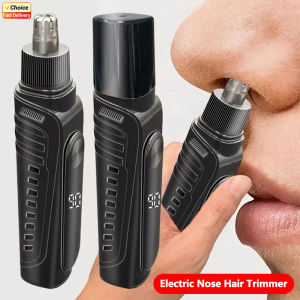 2026 New Electric Nose Hair Trimmer Men Rechargeable Painless Safe Eyebrow Nose Ear Facial Hair Remover Grooming Tool