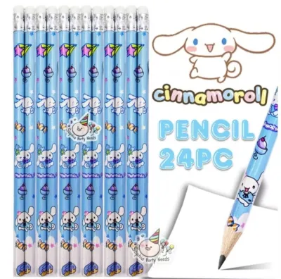 kuromi melody cinamonroll writing pencil 24pcs