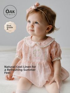 OAK FAMILY | Bodysuit Hơi Thở Mùa Hè Cho Bé Tay Ngắn