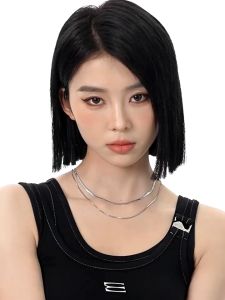 KALUNG TITANIUM PRIA WANITA DOUBEL LAYER  PIPIH BELUT MODEL HIP HOP KOREA