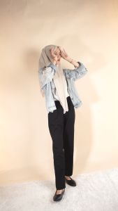 Flatshoes Bustong Cewe Bigsize 35 to 45 | Mules STRAP Belakang Karet LANCIP Formal & Pesta