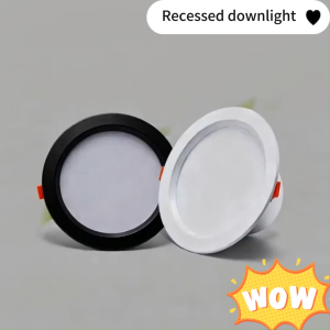 Round LED Pin Light Recessed Ceiling Downlight Tricolor Ultra-thin 220V 6w/9w/12w/18w Indoor Home Lighting