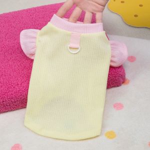 Adorable Thin Spring Summer Pet Shirt for Small Dogs And Cats Teddy Bichon Papillon Cute Vest Sleeveless Cotton Dog Clothes