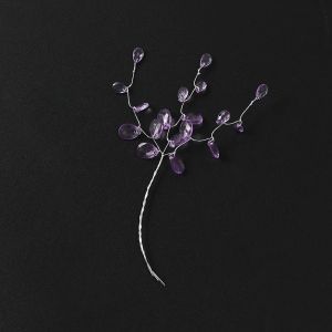 5/10Pcs 15cm Acrylic Crystal Bead Branch Artificial Flower for Hairpair Crafting DIY Bridal Headdress Bouquets Crystal Accessory