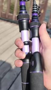 TRY&V | TRUVEX Super Short Telescopic Carbon Fishing Rod ML Power Spinning Casting Portable Travel Mini Sea Rod For Stream Light Bait