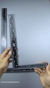 Baja Penggaris Siku Tukang 40x60cm Penggaris Siku L Besar 16x24 Inch