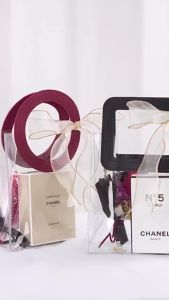 PVC Transparent Bags Souvenir Tote Bag Gift Bag mini Handbag Wedding Party Candy Bag Christmas
