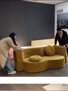 Lazy Sofa 2in1 Compressed Sofa Bed Removable Washable Cover Space-Saving Foldable Apartment Modern Style Sofa 2/3 Seater Sofa Set 150cm/180cm/200cm