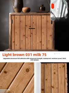 Renovation Sticker for Kitchen Cabinet Door Wood Grain Simulation Self Adhesive Modification Color Change Beautify Dormitory Desktop Decoration