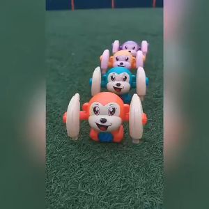 YUNLEO Rolling Monkey Wisdom Sound Light Electric Flip Monkey Male and Female Baby Crawling Flip Head Little Monkey Toy