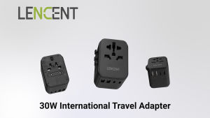 LENCENT PD 30W Fast Charger Universal Travel Adapter International Charger with 2 USB Ports & 3 USB-C PD Fast Charging Adaptor All in One Worldwide Wall Charger for iPhone Samsung Laptops Type A/C/G/I (USA/UK/EU/AUS)