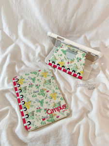 เคสป้องกัน iPad รุ่นใหม่ 11 นิ้ว ลายกระต่ายใบไม้เขียว 360 องศา พร้อมช่องเก็บปากกา Apple Pencil สำหรับ iPad pro 2024