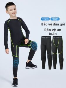 Honeycomb Anti-Collision Childrens Sports Tight Trousers Long Sleeve