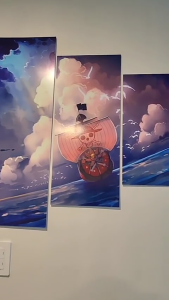 One Piece Wall Art Decor Luffy Sun God Nika Ace Law Customized