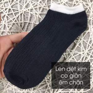 Set 10 đôi tất thấp cổ hút mùi thoáng khí họa tiết sọc dài