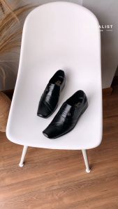 Sepatu Pantofel Pria Kulit Formal Kerja Kantor Warna Hitam M.072
