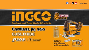 INGCO 20V CORDLESS JIGSAW | BRUSHLESS MOTOR | CJSLI1008
