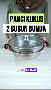 Sinda Panci Kukus / Steamer Soup Pot Stainless Steel Warna Panci steamerr 28cm